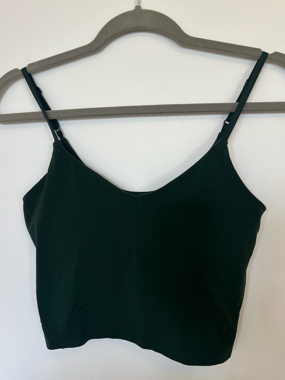 EUC lululemon athletica Align Black Cropped Cami Tank Top Workout Gym Yoga Sz 6